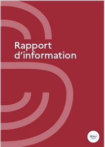 Couverture rapport d'information du Sénat