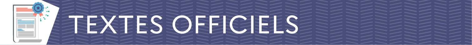 Bannière Textes officiels film annuel