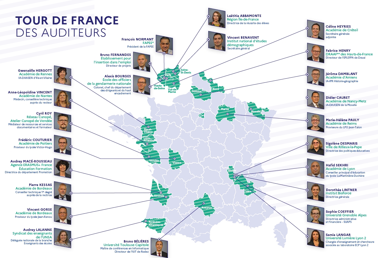 carte des auditeurs