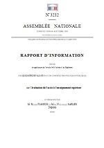 Couverture rapport d'information sur l'évaluation de l'accès à l'enseignement supérieur