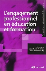 couverture L'engagement professionnel en éducation et formation