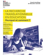 Couverture la recherche translationnelle en éducation