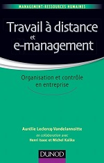 couverture Le travail à distance et e-management