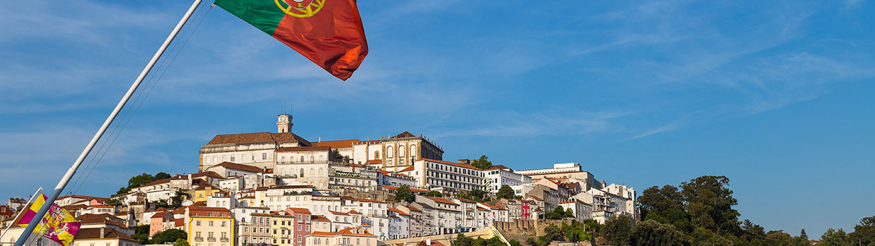 Photo Portugal ville drapeau portugais