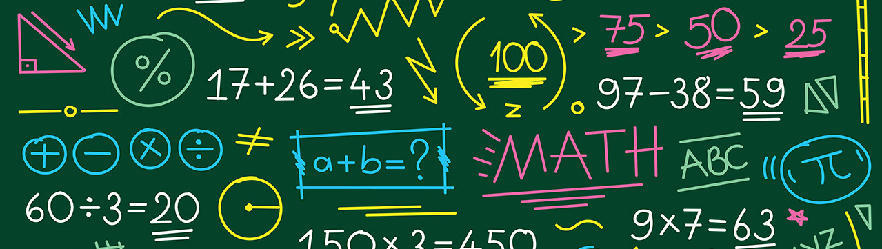 Photo tableau avec formules mathématiques