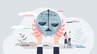 Illustration égalité hommes femmes égalité professionnelle justice droits rh ressources humaines