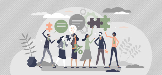 illustration management humain rh ressources humaines
