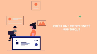 illustration pause concept créer une citoyenneté numérique