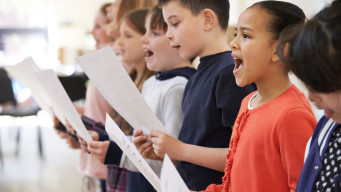 Photo cours musique chant chorale élèves